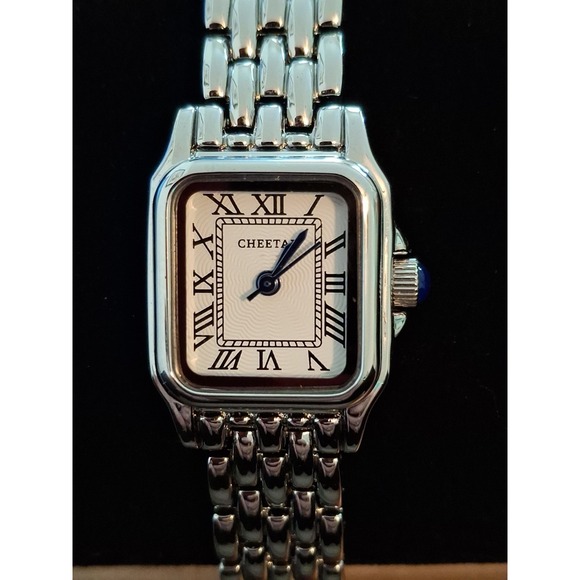 Cheetah Accessories - NIB CHEETAH CH-1501 Silvertone,Quartz Mvmnt Womens Watch. Stainless,Adjustable.